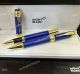 2023 AAA Replica Montblanc Scipione Borghese Blue Rollerball with Diamond (2)_th.jpg